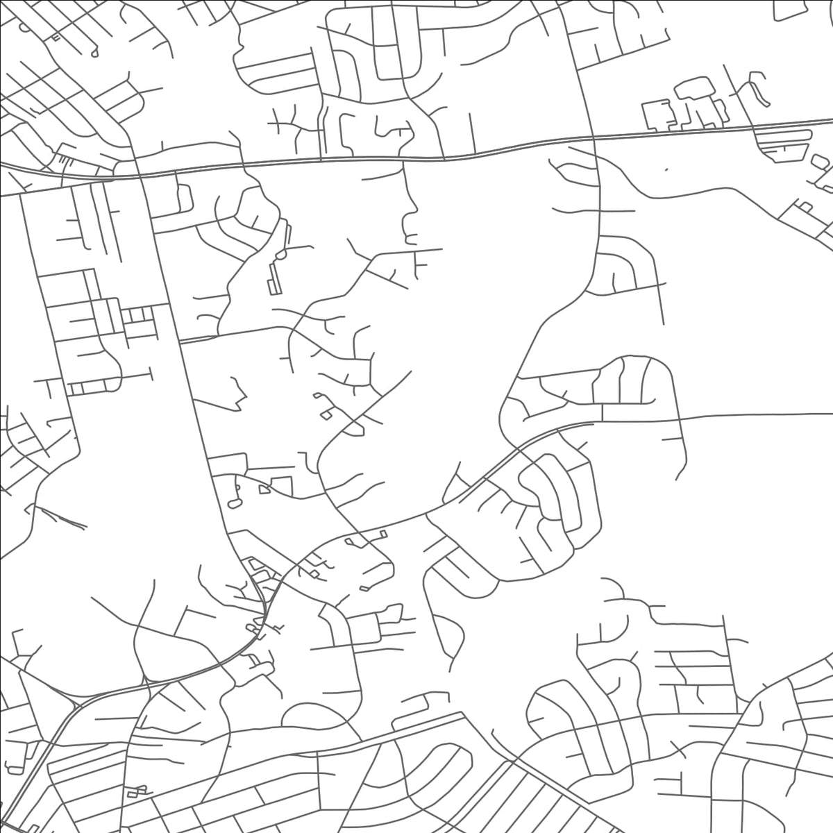 ROAD MAP OF WALKER MILL, MARYLAND BY MAPBAKES