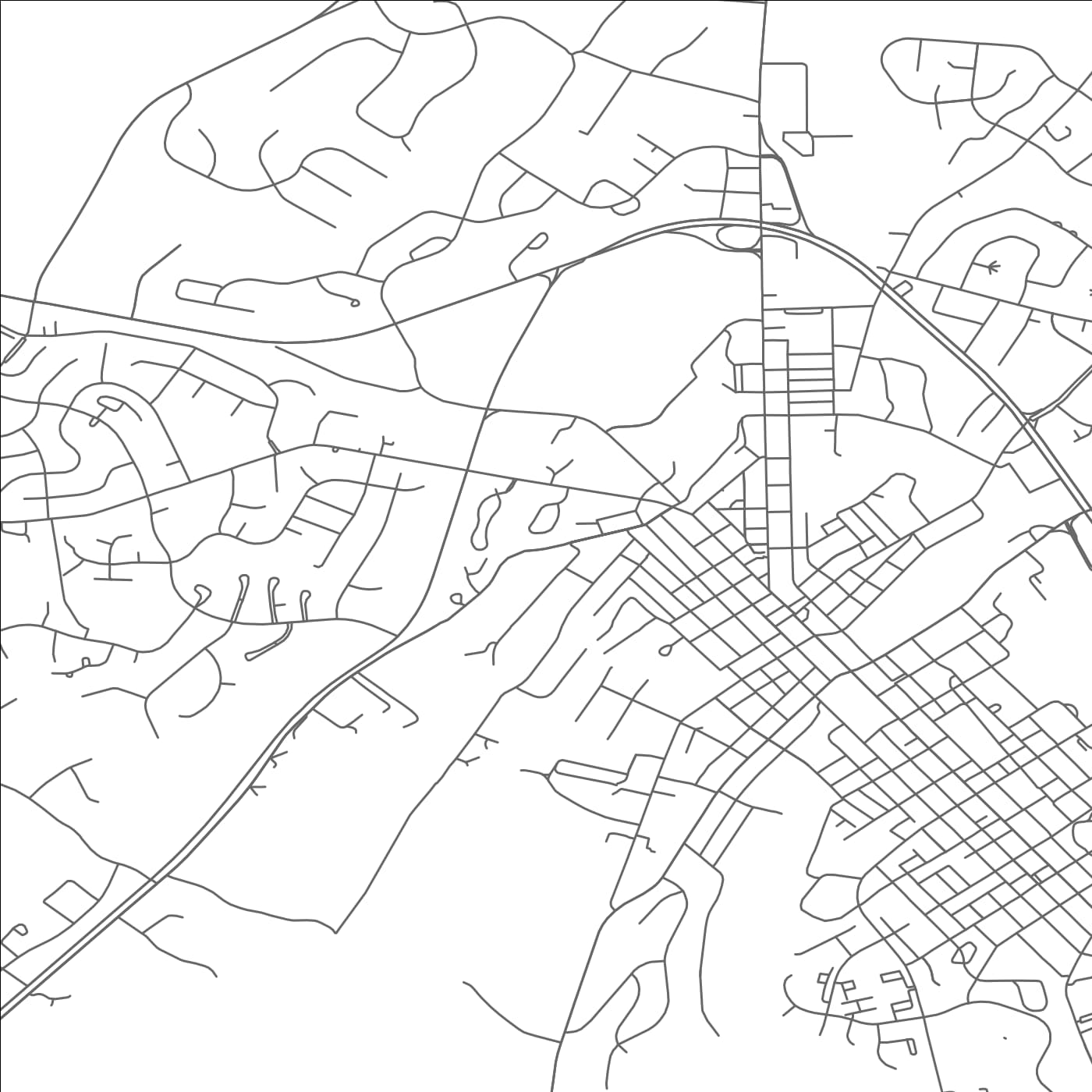 ROAD MAP OF WESTMINSTER, MARYLAND BY MAPBAKES