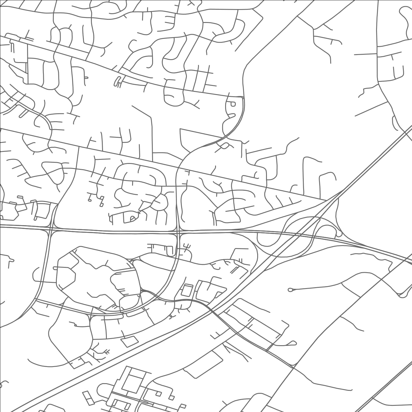 ROAD MAP OF WHITE MARSH, MARYLAND BY MAPBAKES