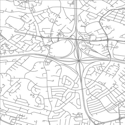 ROAD MAP OF WOODLAWN, MARYLAND BY MAPBAKES