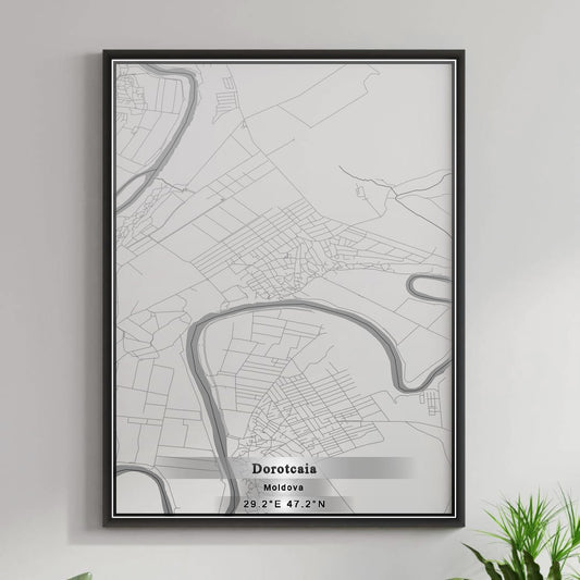 ROAD MAP OF DOROŢCAIA, MOLDOVA BY MAPBAKES