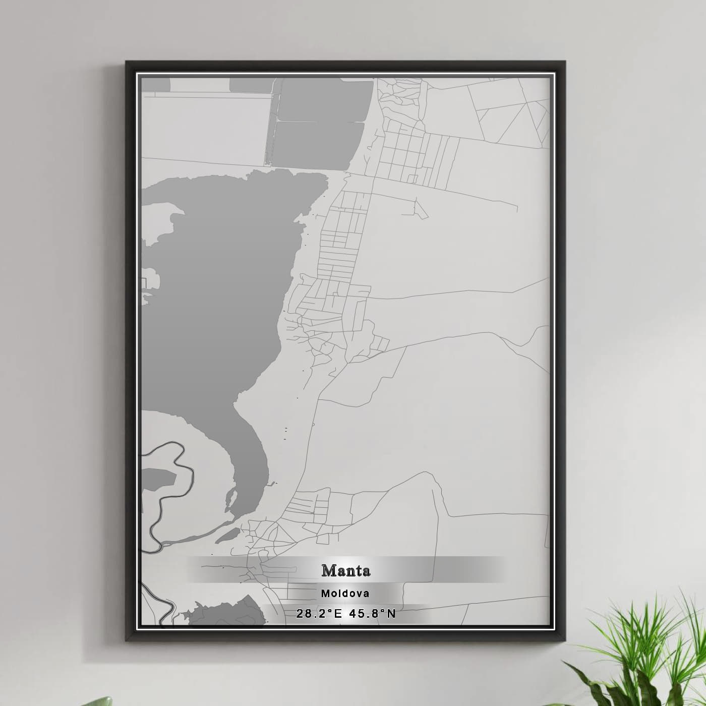 ROAD MAP OF MANTA, MOLDOVA BY MAPBAKES