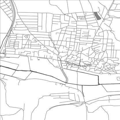 ROAD MAP OF BĂCIOI, MOLDOVA BY MAPBAKES