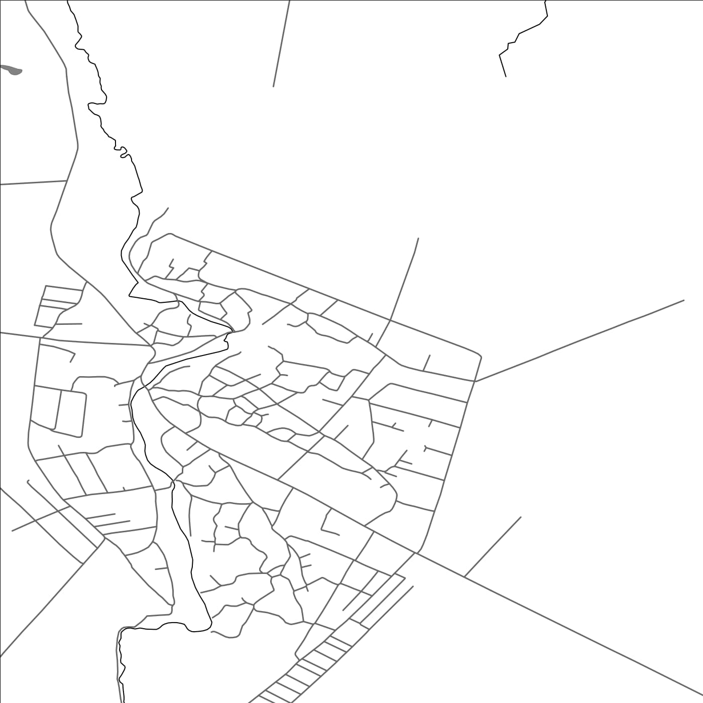 ROAD MAP OF BALASINEŞTI, MOLDOVA BY MAPBAKES