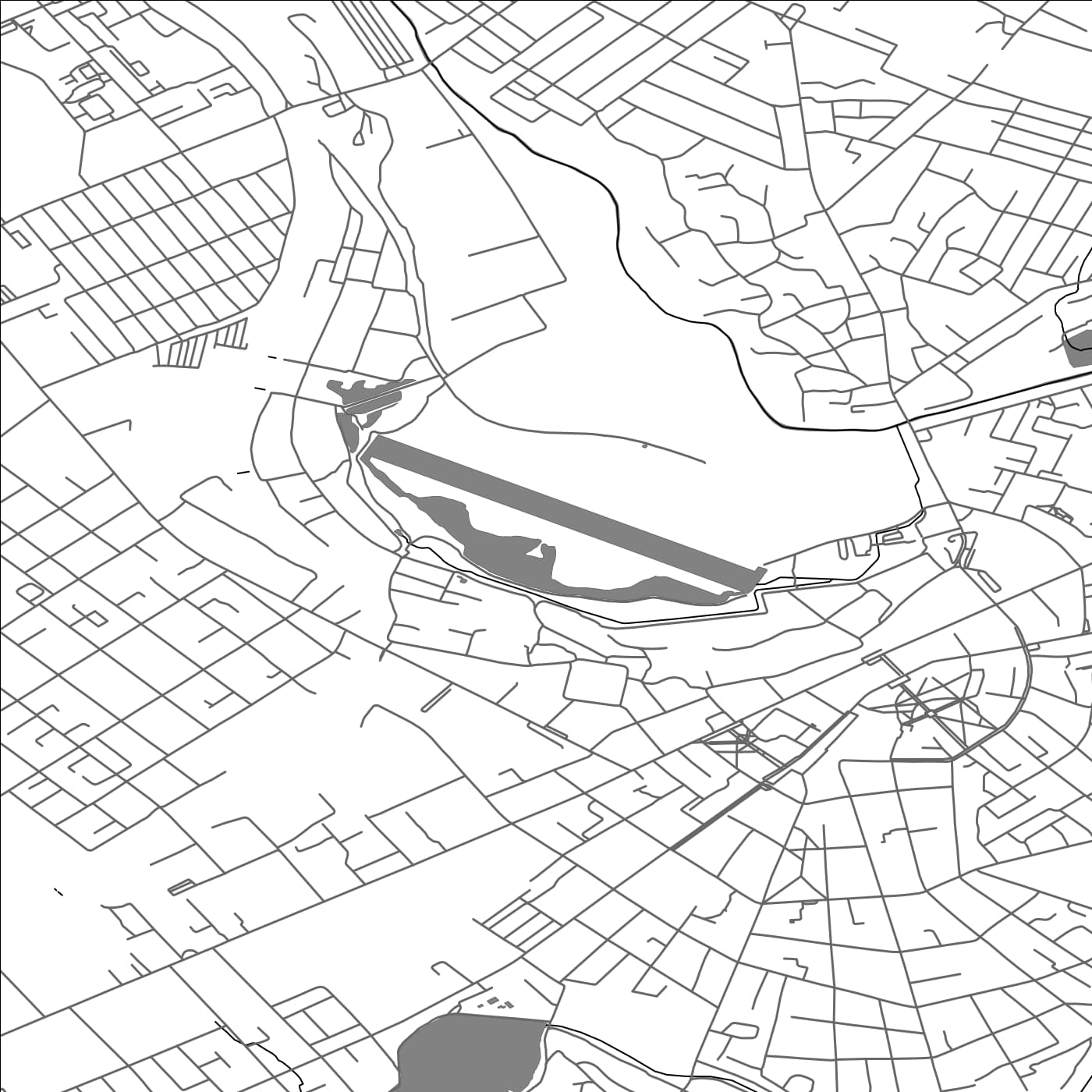 ROAD MAP OF BĂLŢI, MOLDOVA BY MAPBAKES