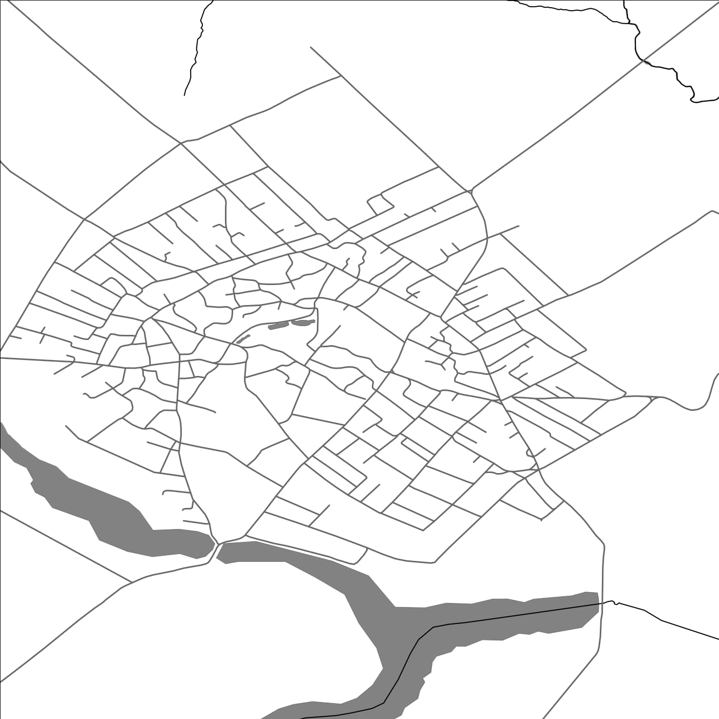 ROAD MAP OF BARABOI, MOLDOVA BY MAPBAKES