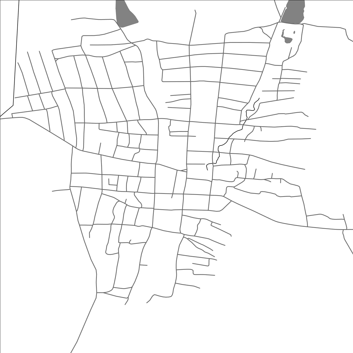 ROAD MAP OF BAURCI, MOLDOVA BY MAPBAKES