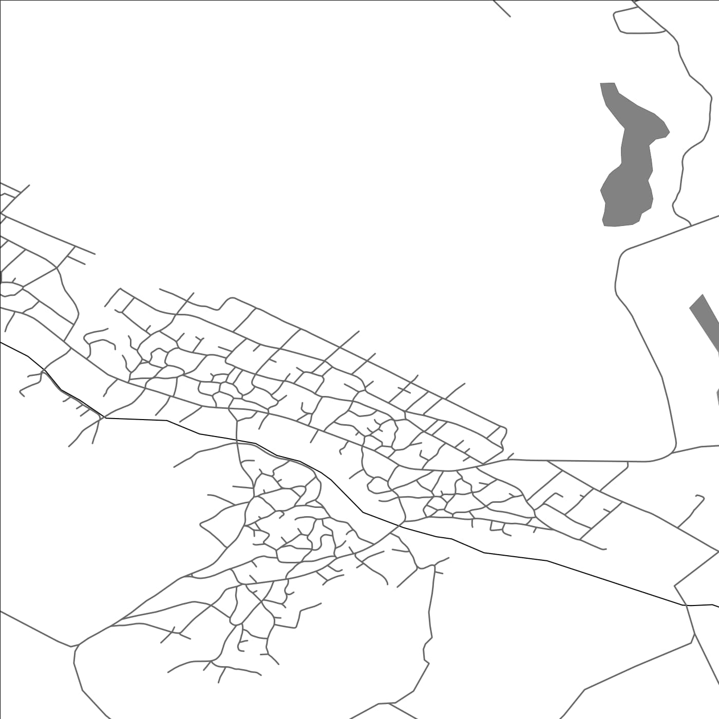 ROAD MAP OF BIEŞTI, MOLDOVA BY MAPBAKES