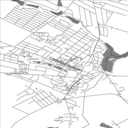 ROAD MAP OF BRICENI, MOLDOVA BY MAPBAKES