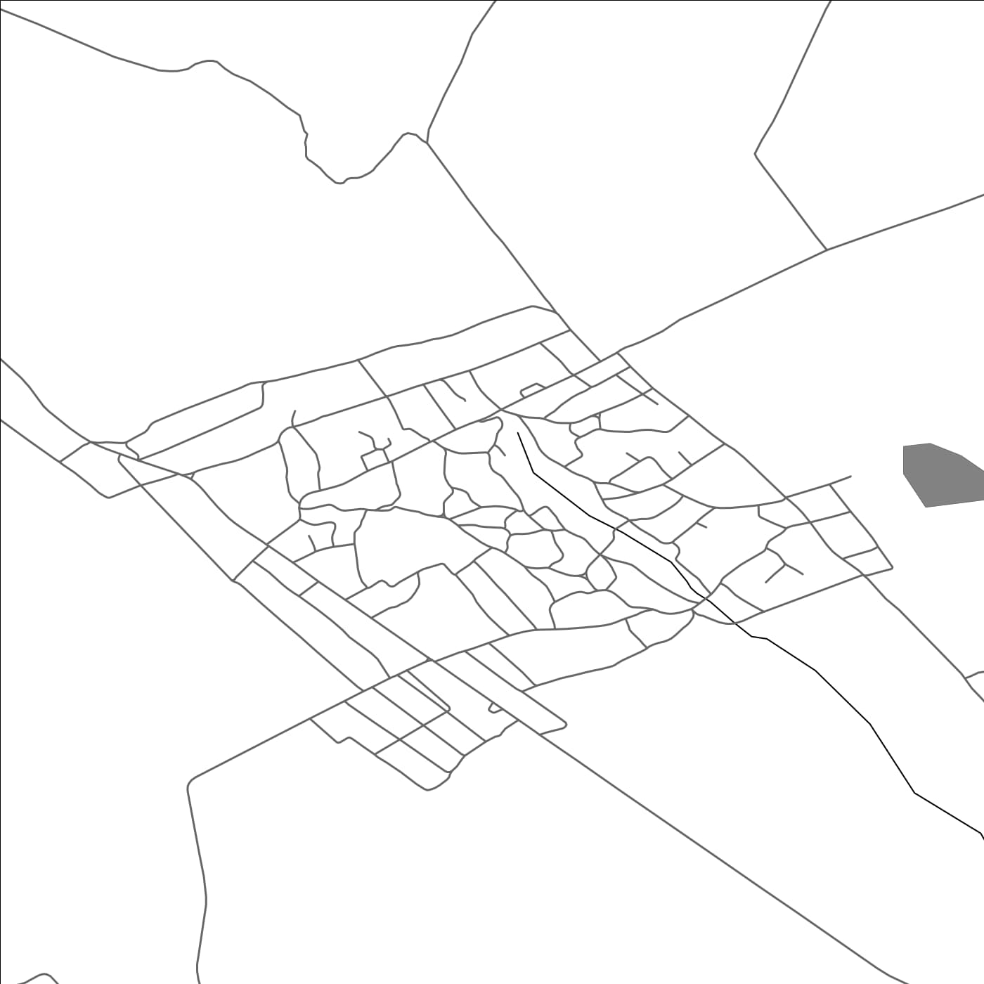 ROAD MAP OF COCIULIA, MOLDOVA BY MAPBAKES
