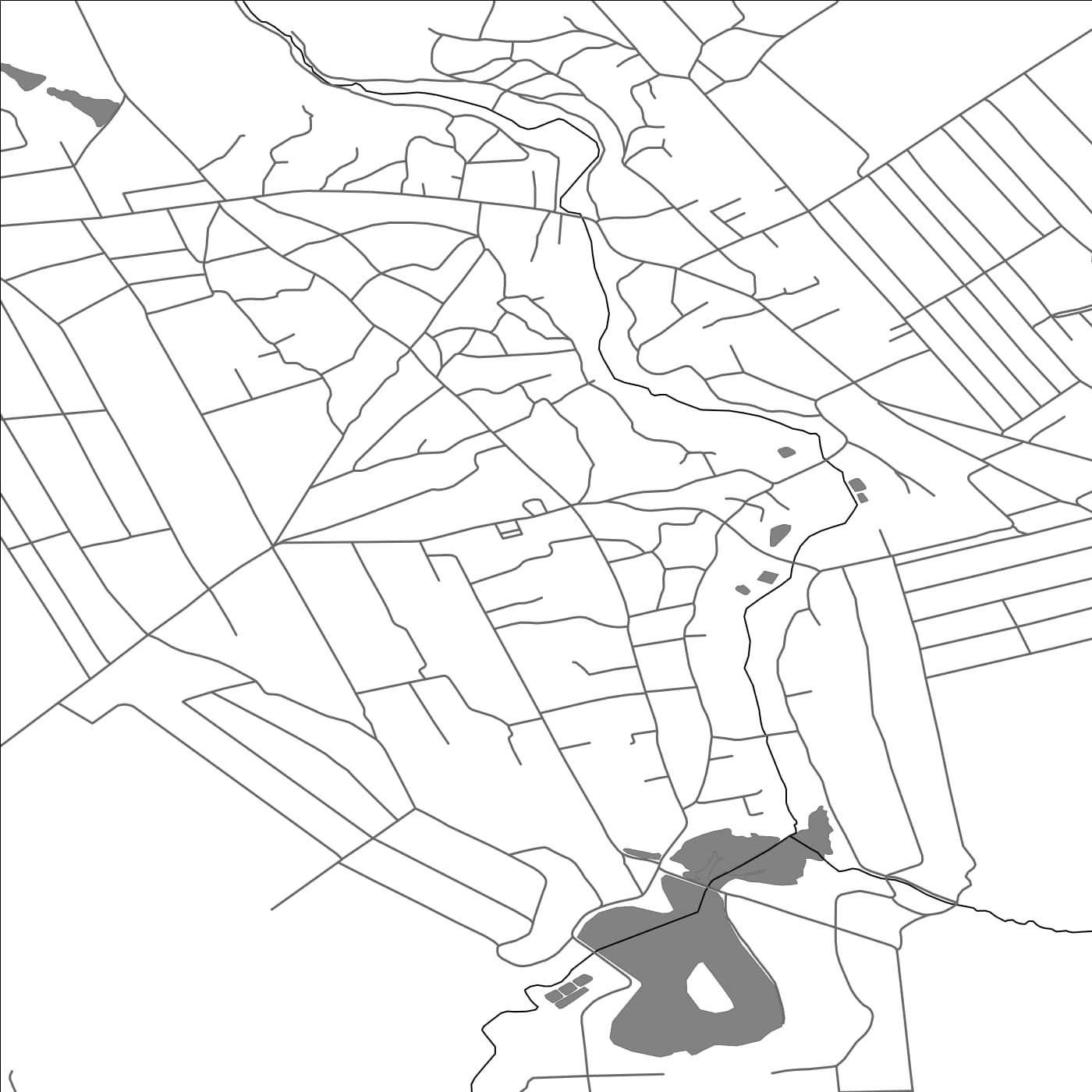 ROAD MAP OF CORJEUŢI, MOLDOVA BY MAPBAKES