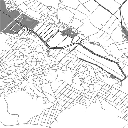 ROAD MAP OF COSTEŞTI, MOLDOVA BY MAPBAKES