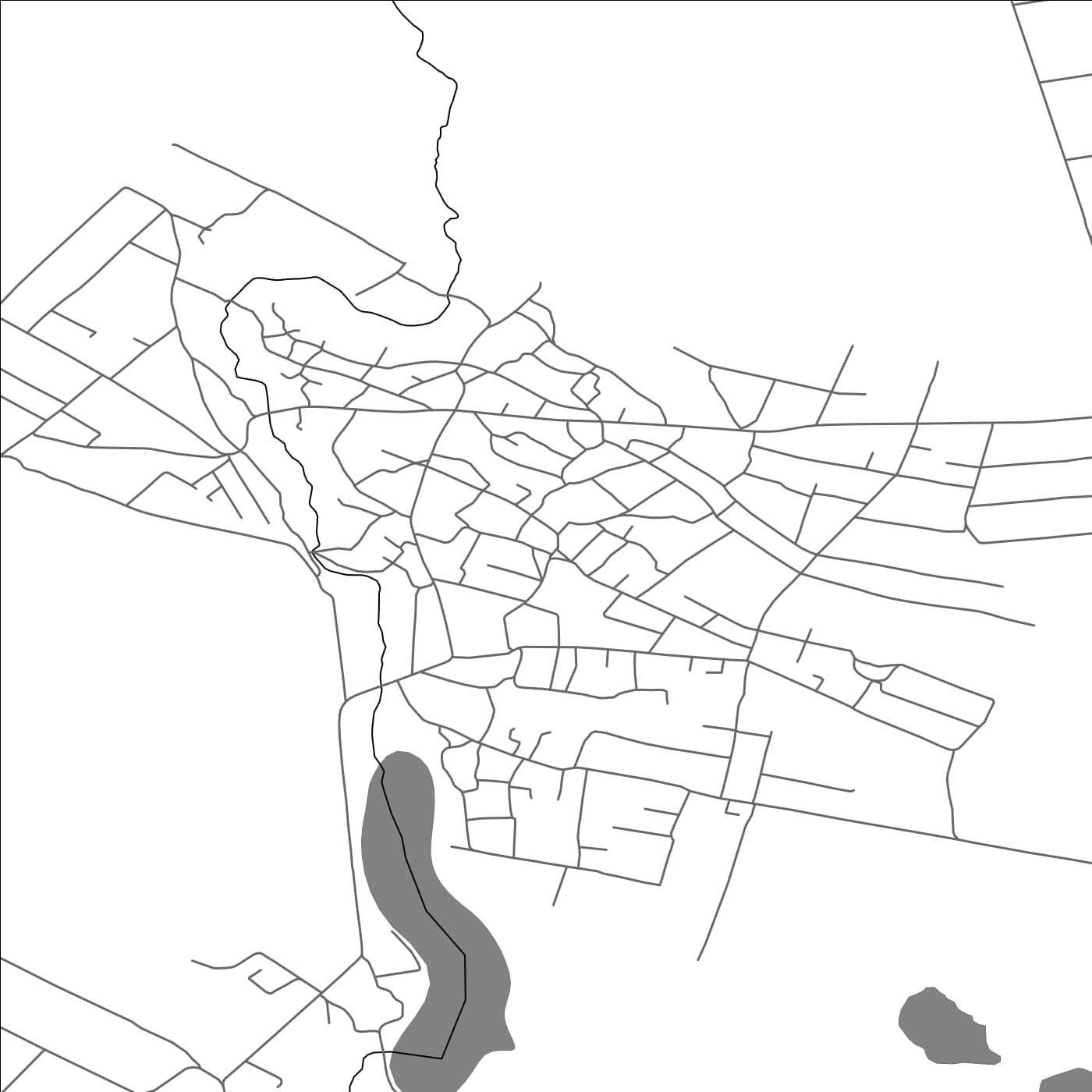 ROAD MAP OF COTIUJENI, MOLDOVA BY MAPBAKES