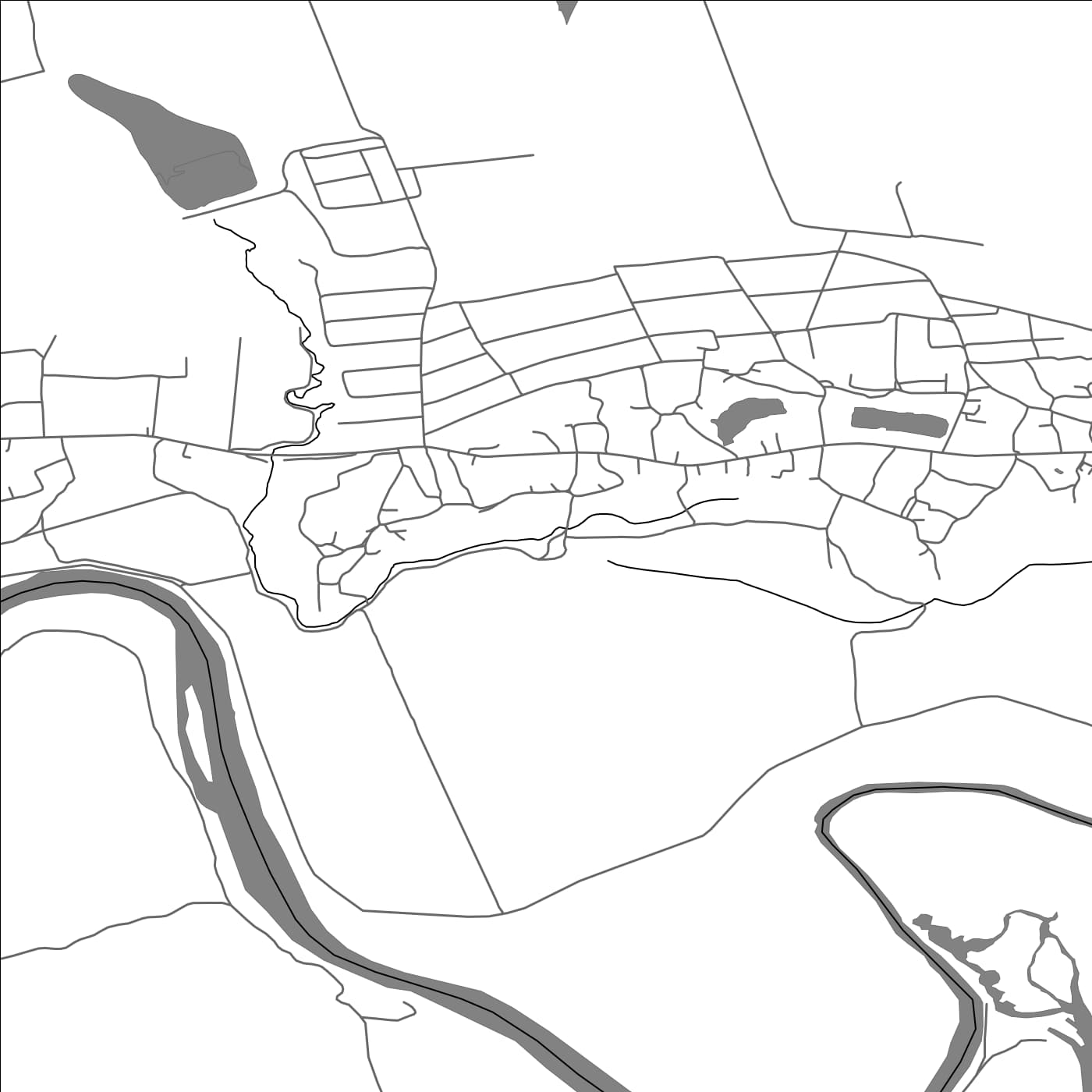 ROAD MAP OF DREPCĂUŢI, MOLDOVA BY MAPBAKES