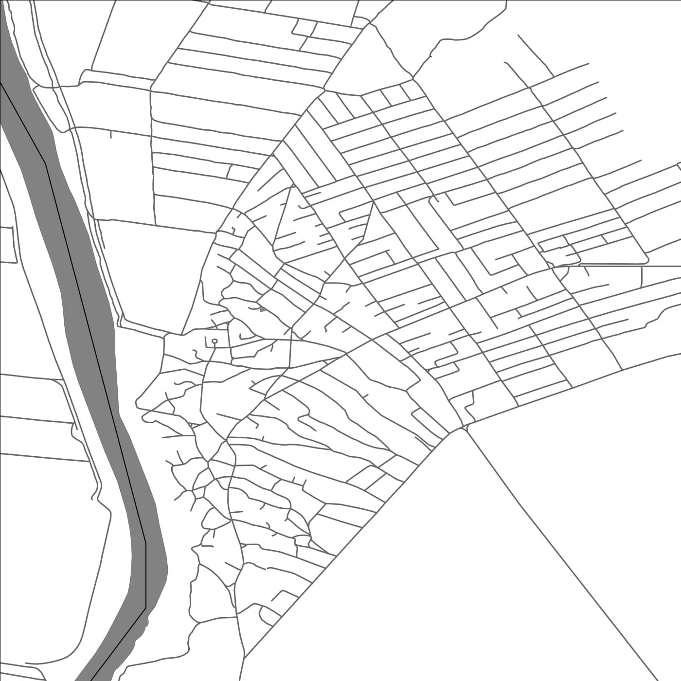 ROAD MAP OF DUBĂSARII VECHI, MOLDOVA BY MAPBAKES