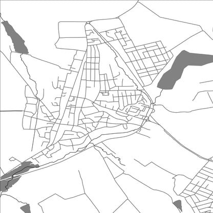 ROAD MAP OF FETEŞTI, MOLDOVA BY MAPBAKES