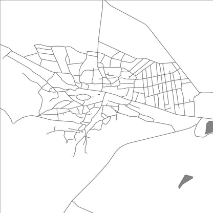 ROAD MAP OF GEAMĂNĂ, MOLDOVA BY MAPBAKES