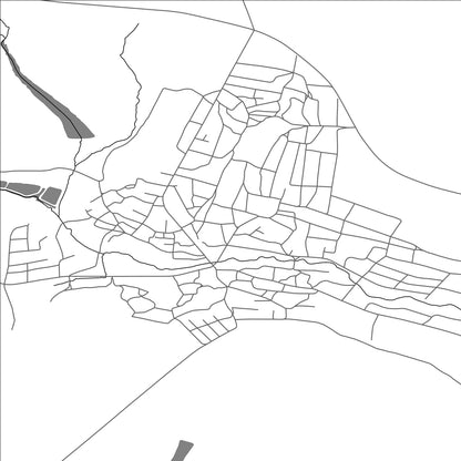 ROAD MAP OF GLINJENI, MOLDOVA BY MAPBAKES