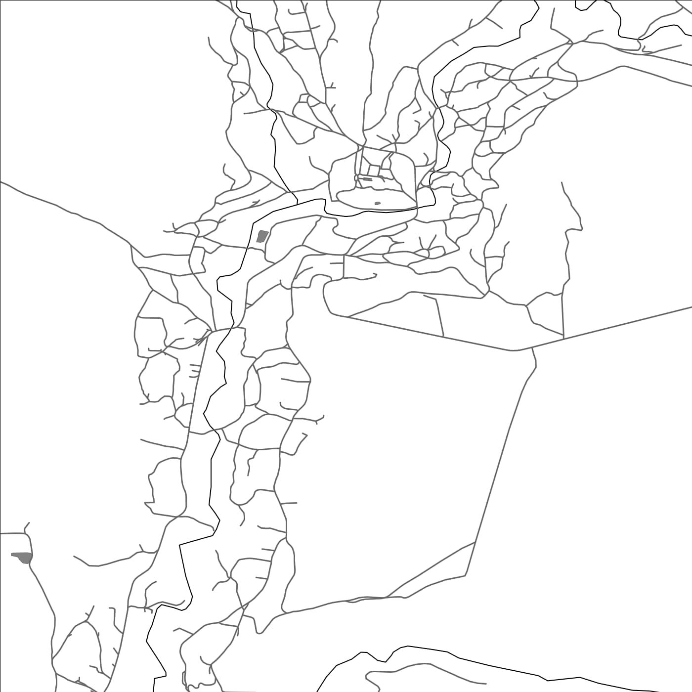 ROAD MAP OF HRUSTOVENI, MOLDOVA BY MAPBAKES