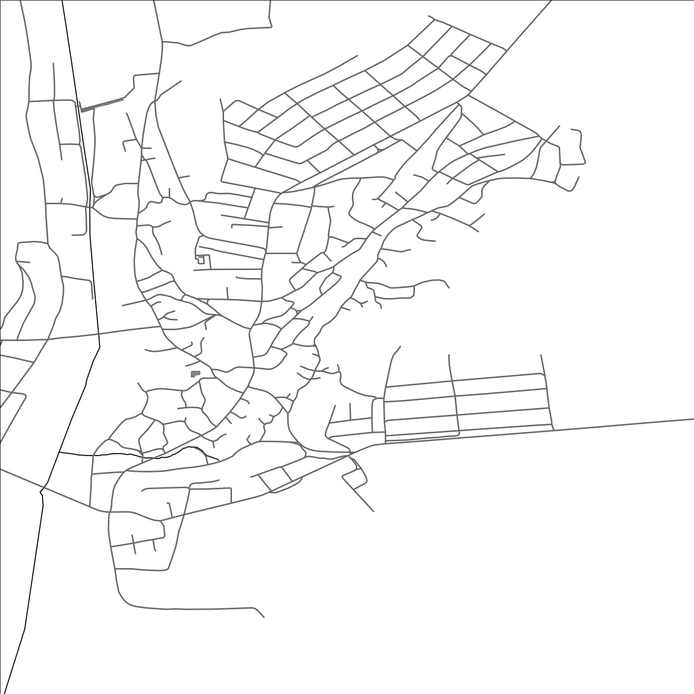 ROAD MAP OF LĂPUŞNA, MOLDOVA BY MAPBAKES