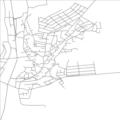 ROAD MAP OF LĂPUŞNA, MOLDOVA BY MAPBAKES