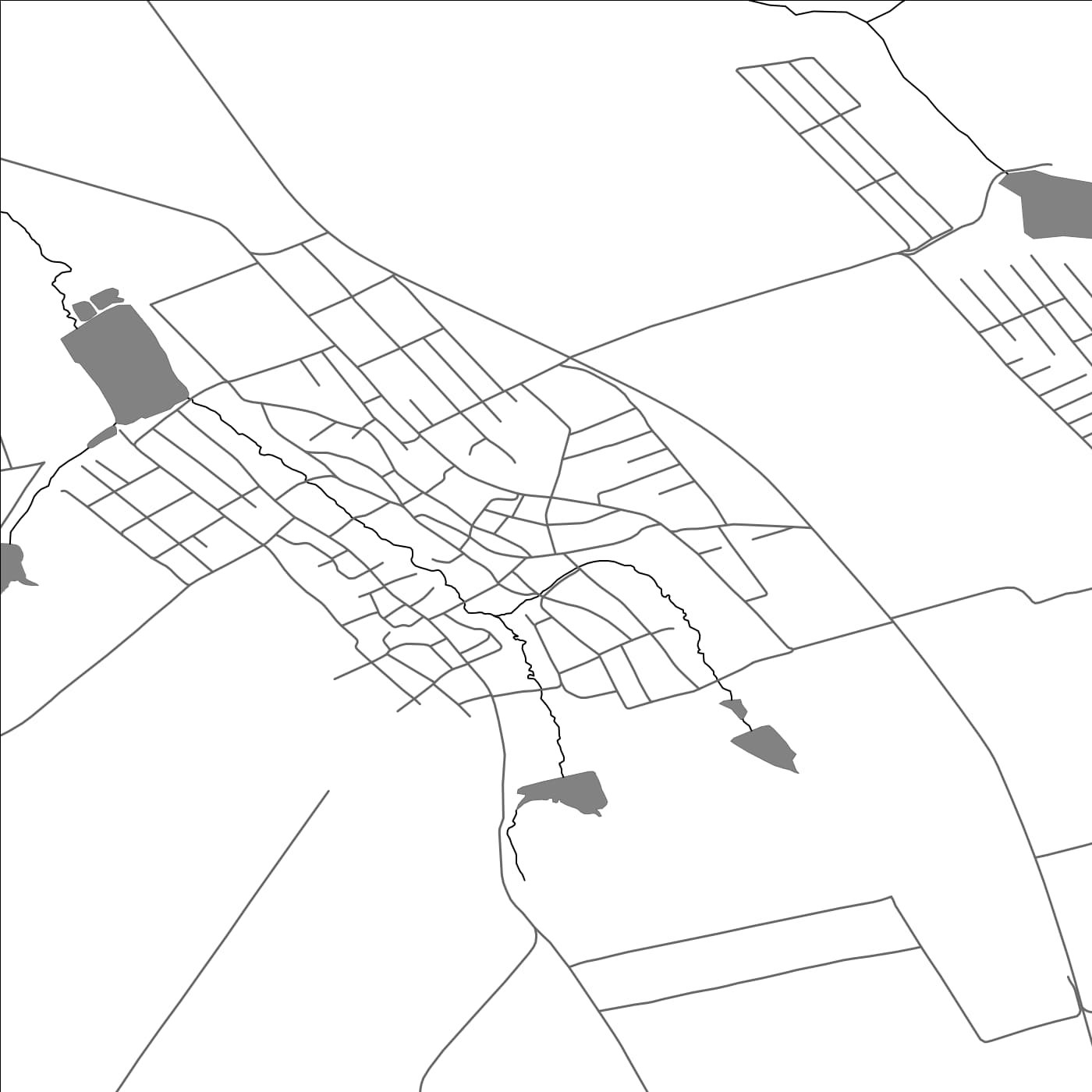 ROAD MAP OF MĂRĂNDENI, MOLDOVA BY MAPBAKES