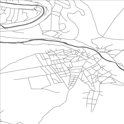 ROAD MAP OF MAŞCĂUŢI, MOLDOVA BY MAPBAKES