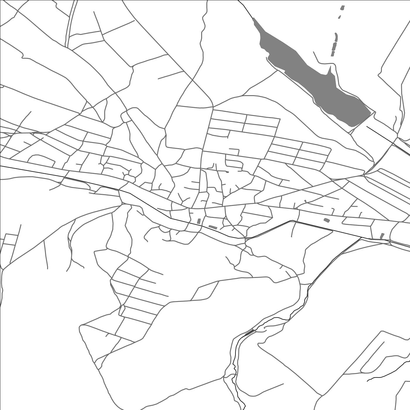 ROAD MAP OF MĂLĂIEŞTI, MOLDOVA BY MAPBAKES