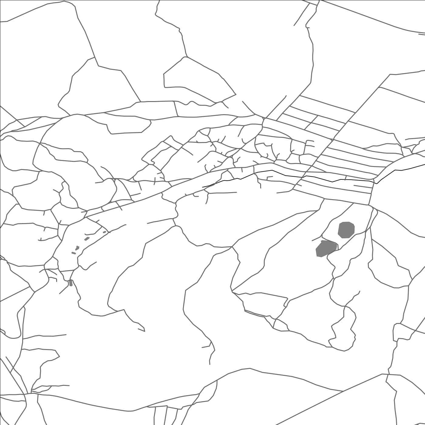 ROAD MAP OF PĂNĂŞEŞTI, MOLDOVA BY MAPBAKES