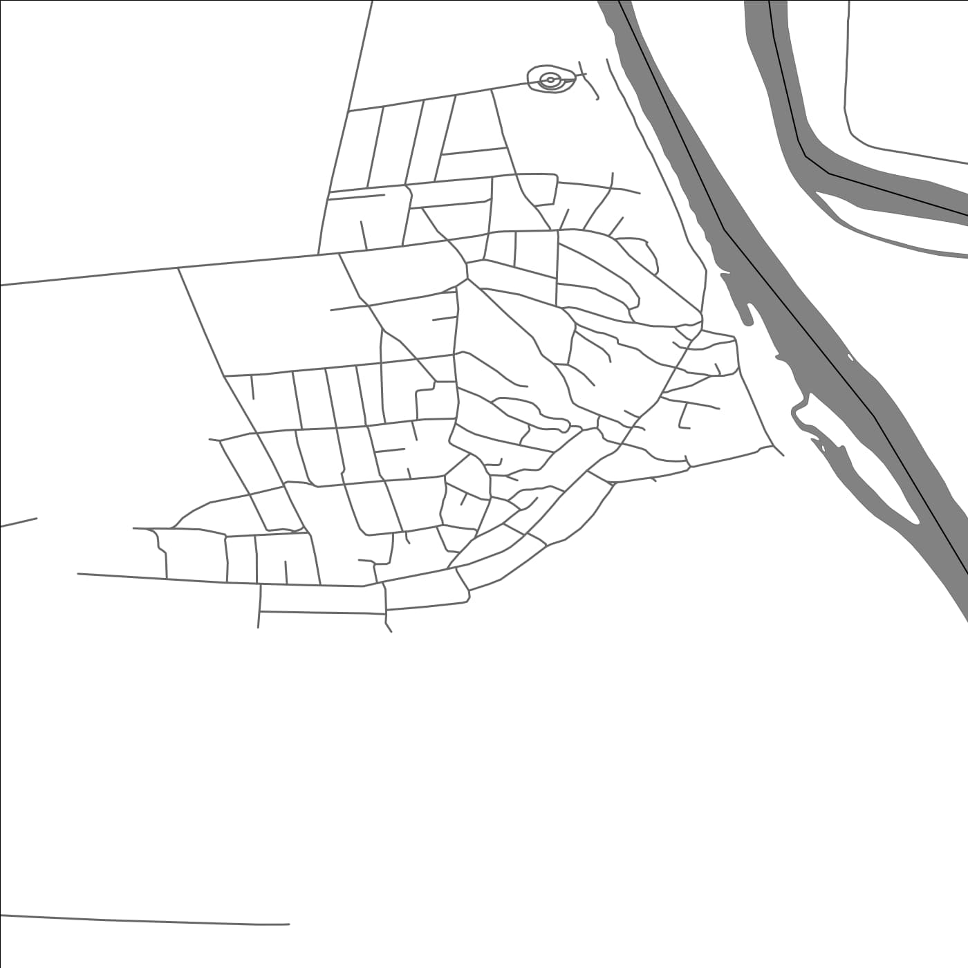 ROAD MAP OF PUHĂCENI, MOLDOVA BY MAPBAKES