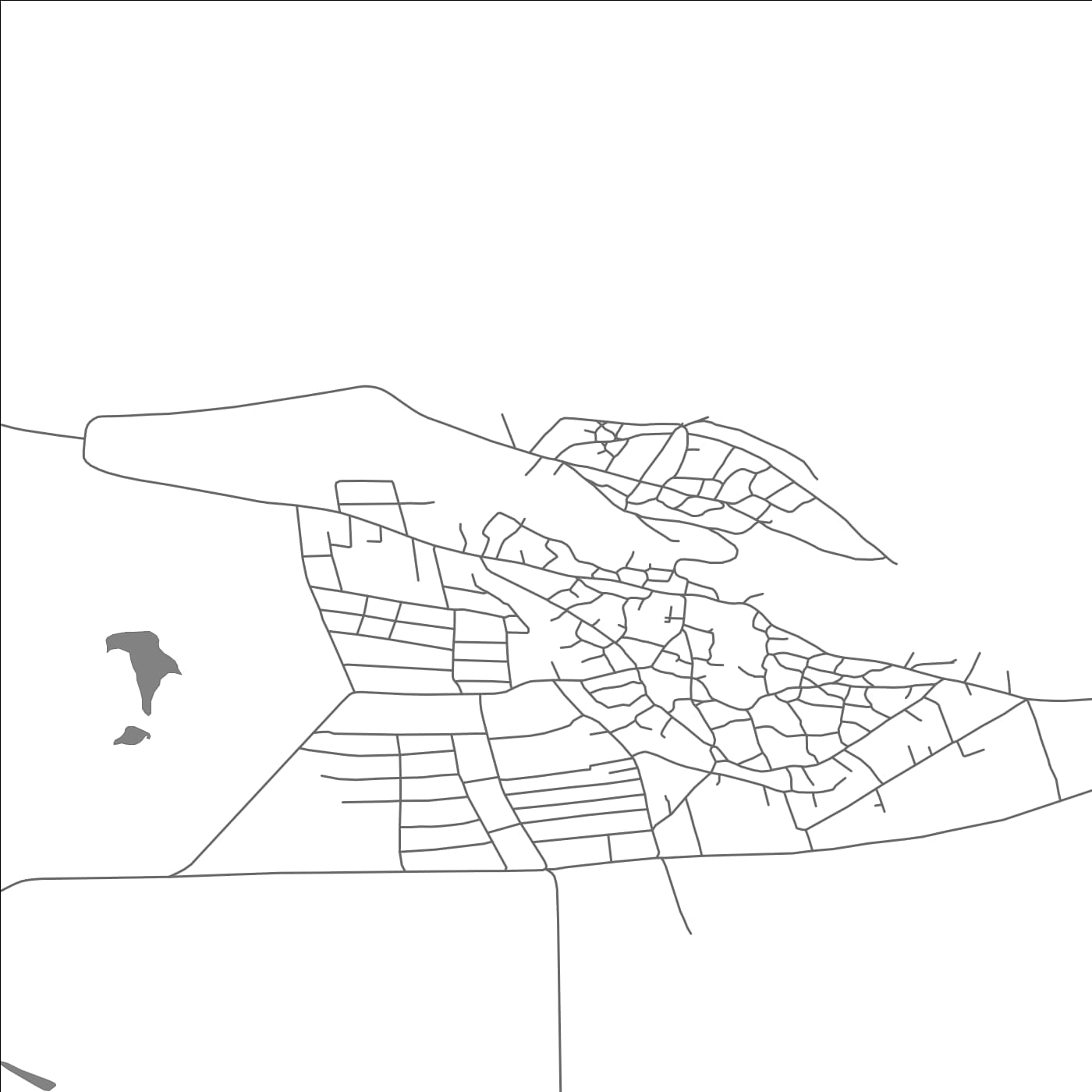 ROAD MAP OF RACOVĂT, MOLDOVA BY MAPBAKES