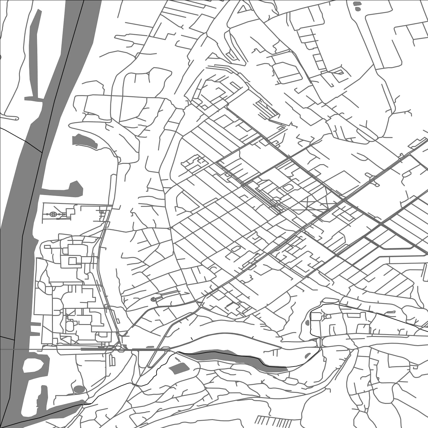 ROAD MAP OF RÎBNIŢA, MOLDOVA BY MAPBAKES