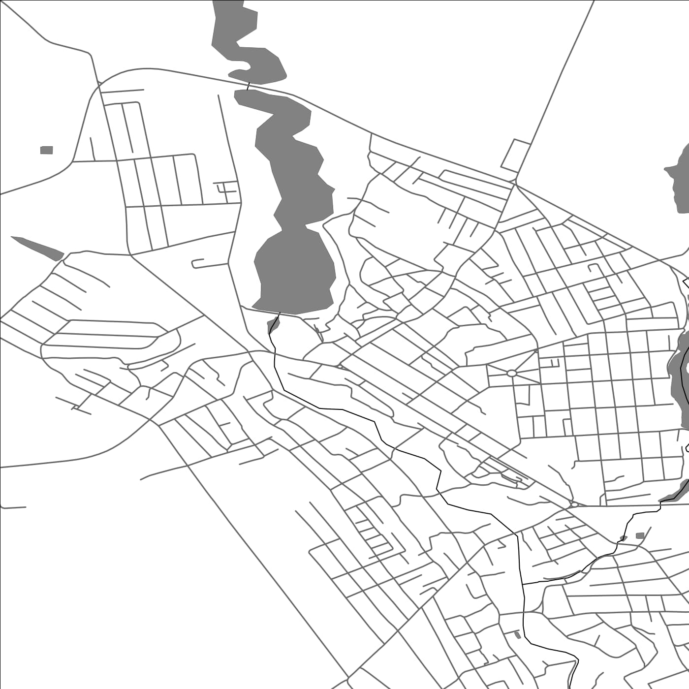 ROAD MAP OF RÎŞCANI, MOLDOVA BY MAPBAKES