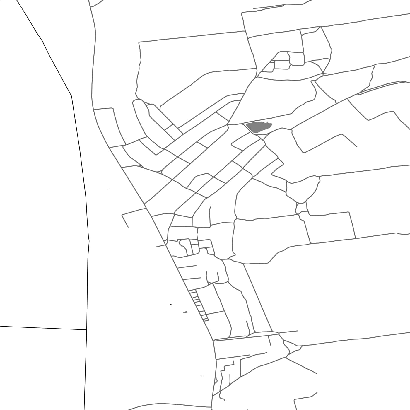 ROAD MAP OF ROŞU, MOLDOVA BY MAPBAKES