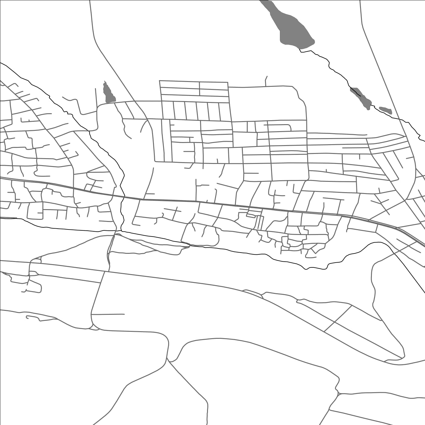 ROAD MAP OF SÎNGEREI, MOLDOVA BY MAPBAKES