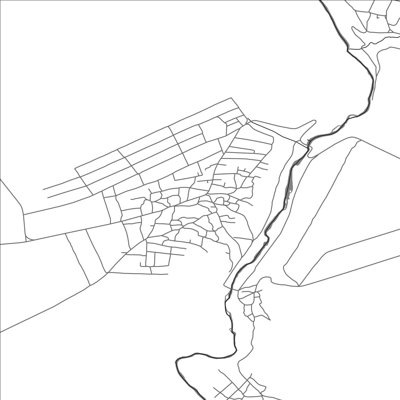 ROAD MAP OF ŞTEFĂNEŞTI, MOLDOVA BY MAPBAKES