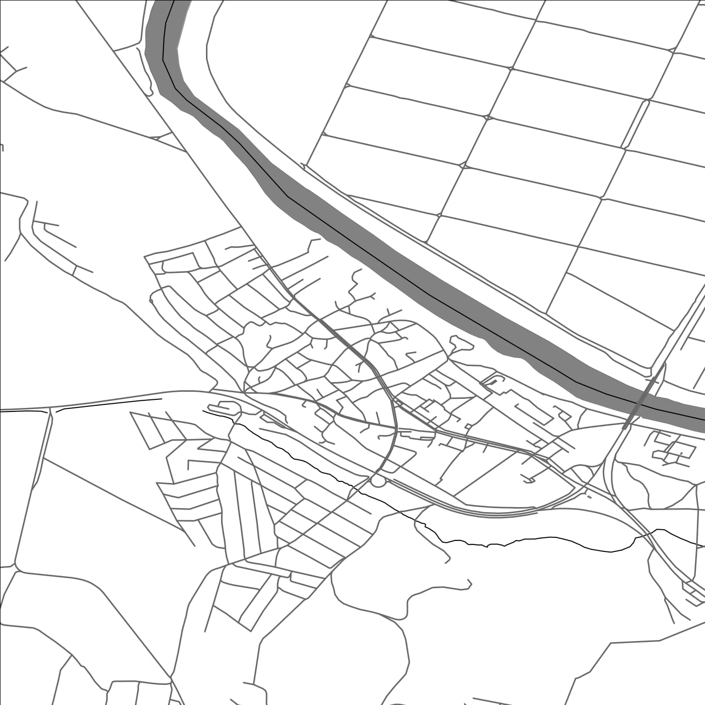 ROAD MAP OF VADUL LUI VODĂ, MOLDOVA BY MAPBAKES