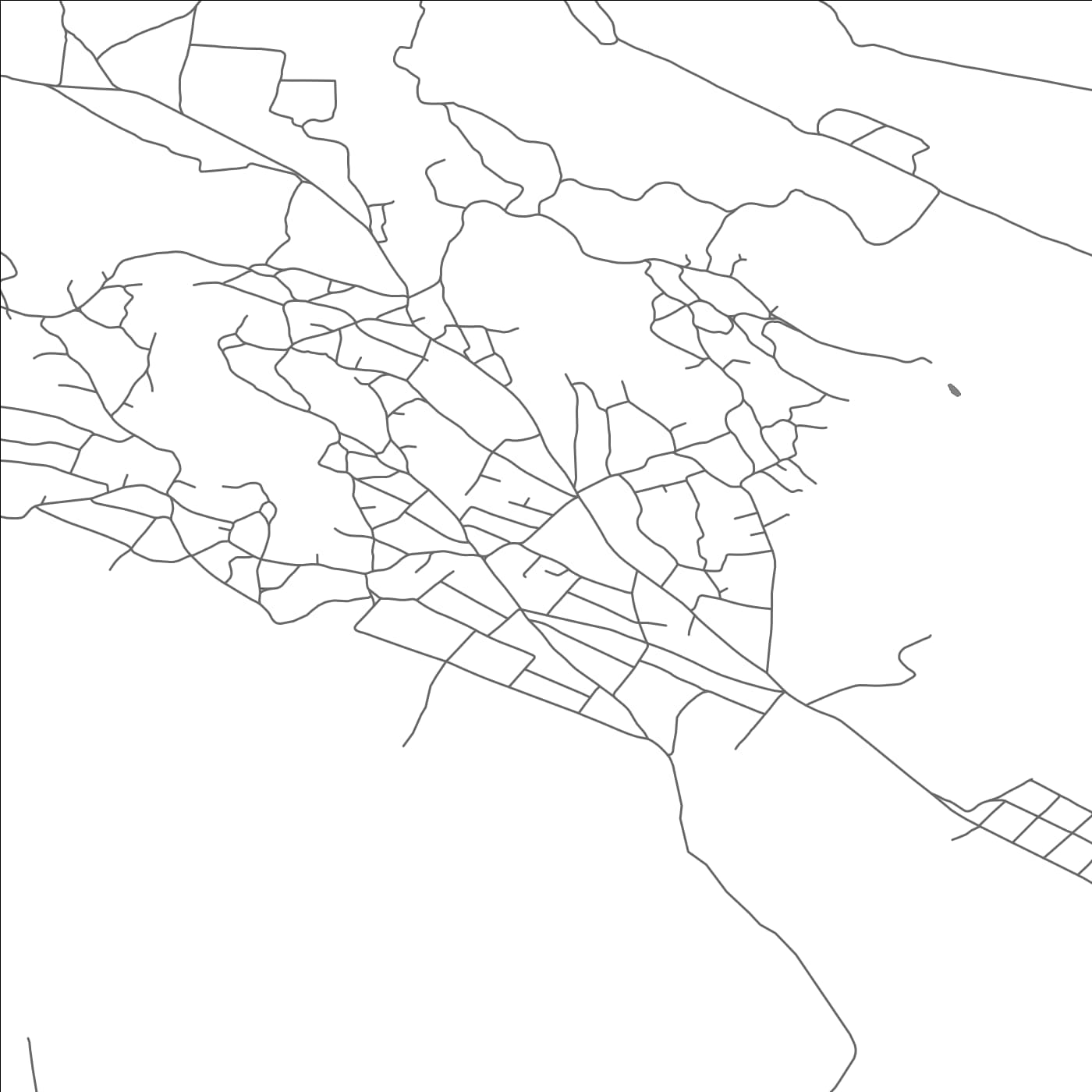 ROAD MAP OF VĂLCINEŢ, MOLDOVA BY MAPBAKES