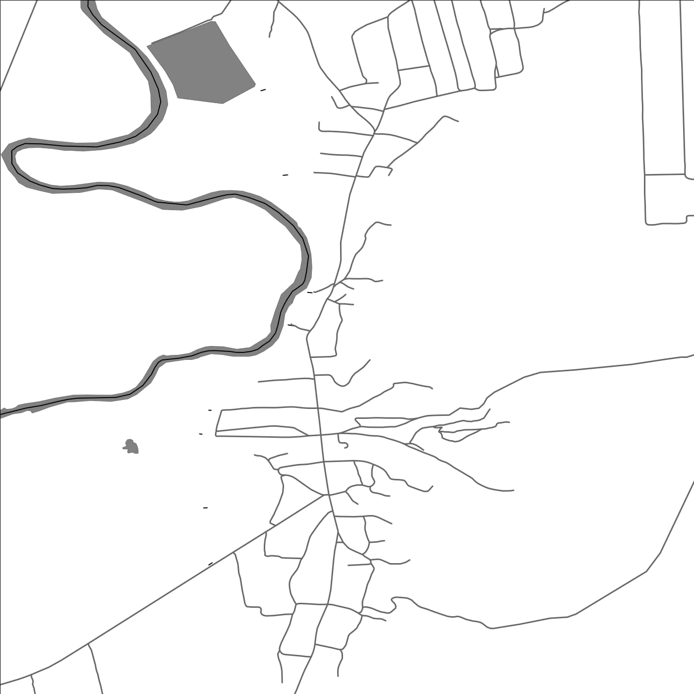 ROAD MAP OF VĂLENI, MOLDOVA BY MAPBAKES