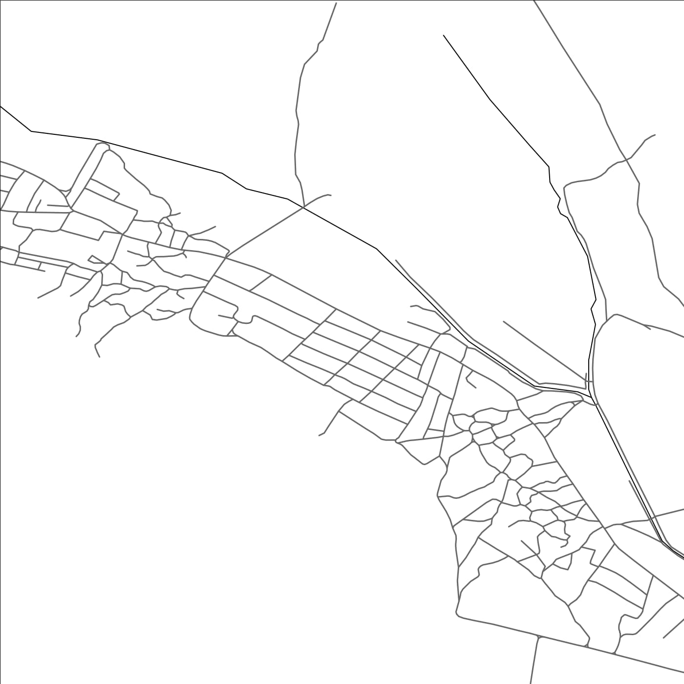 ROAD MAP OF VĂSIENI, MOLDOVA BY MAPBAKES