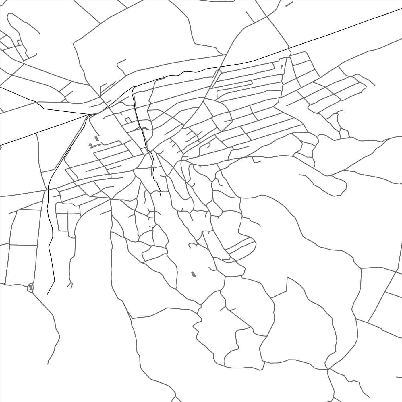 ROAD MAP OF VORNICENI, MOLDOVA BY MAPBAKES