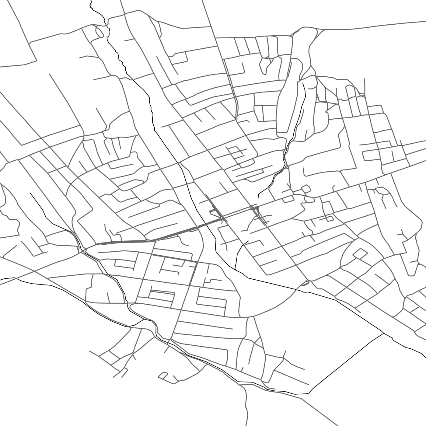 ROAD MAP OF VULCĂNEŞTI, MOLDOVA BY MAPBAKES