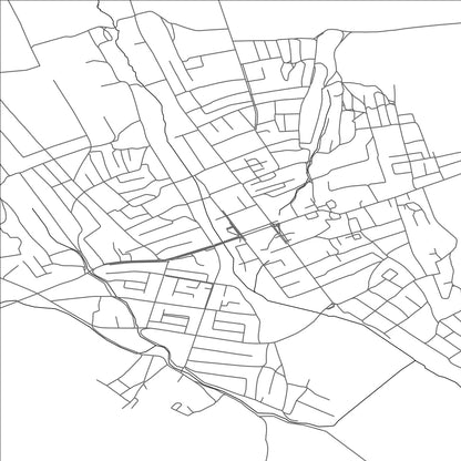 ROAD MAP OF VULCĂNEŞTI, MOLDOVA BY MAPBAKES