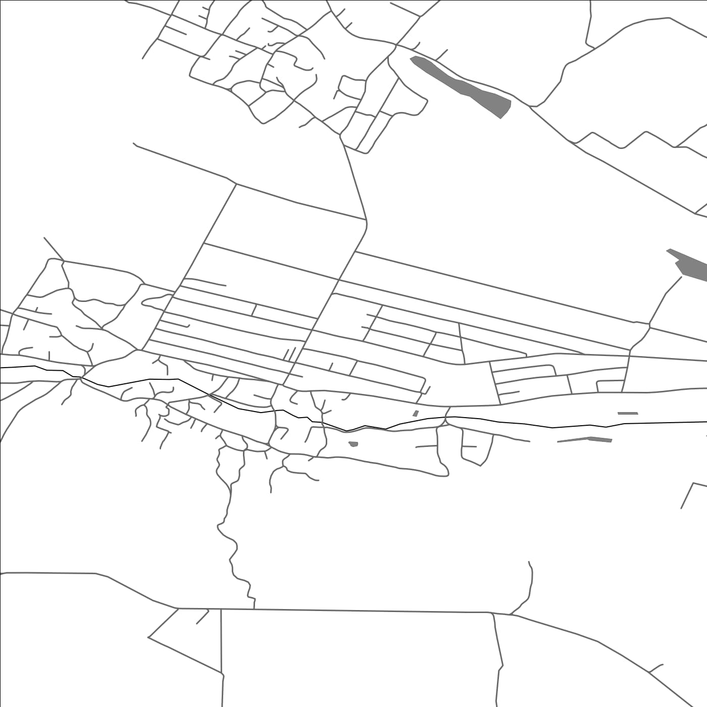 ROAD MAP OF ZÎRNEŞTI, MOLDOVA BY MAPBAKES