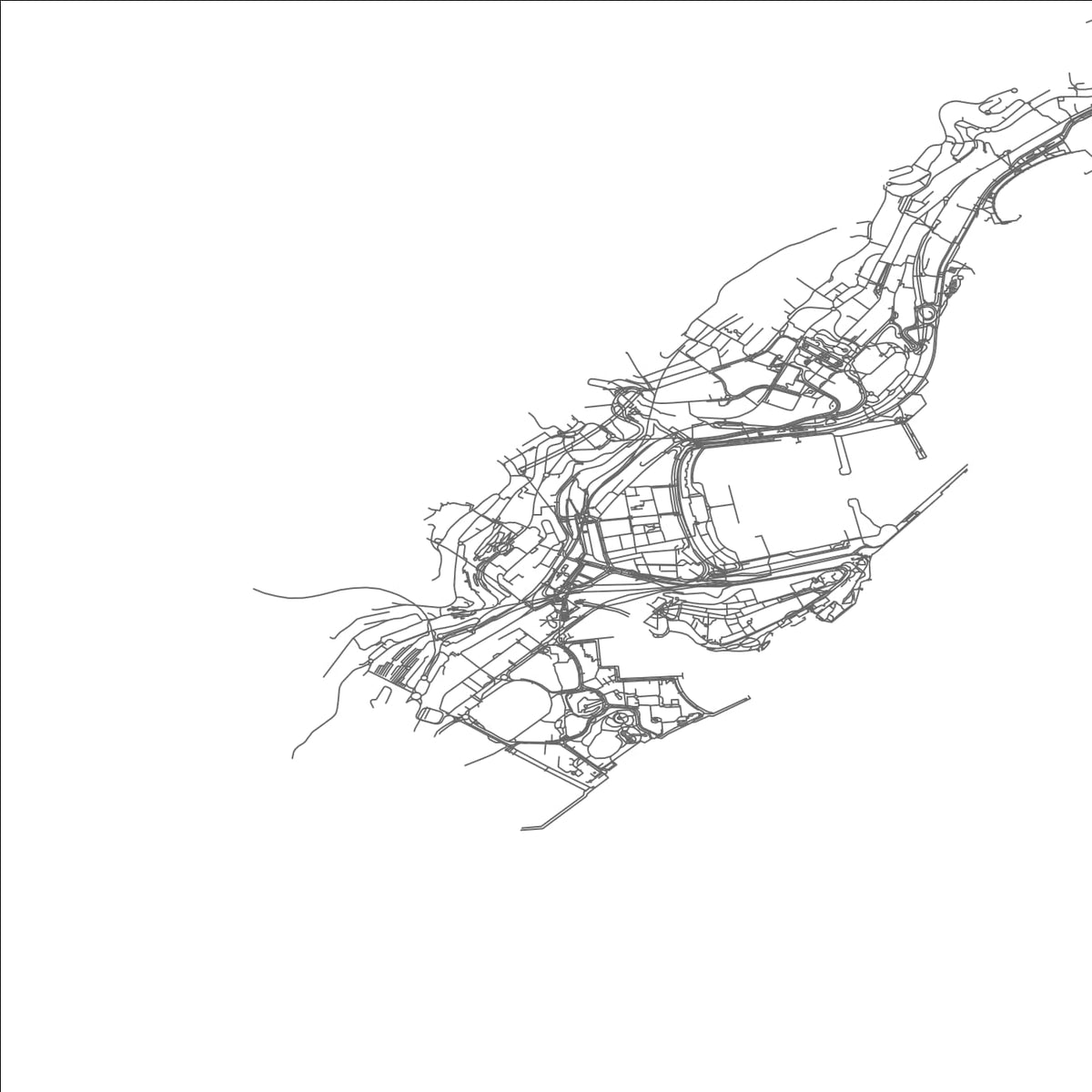 ROAD MAP OF MONCAO COUNTRY BY MAPBAKES