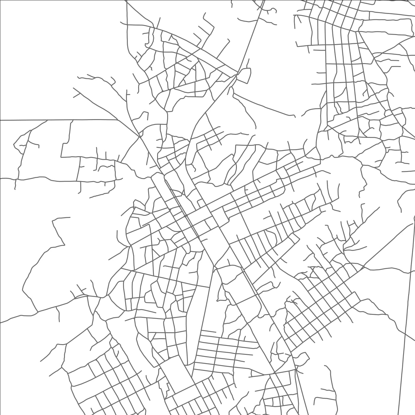 ROAD MAP OF CATANDICA, MOZAMBIQUE BY MAPBAKES