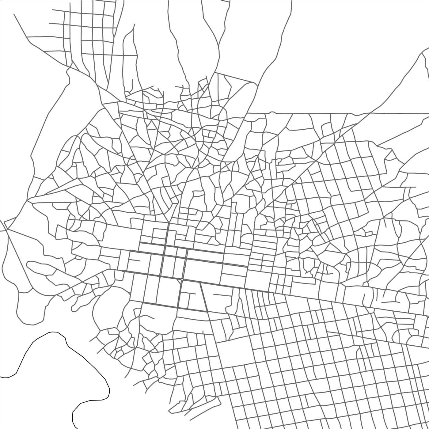 ROAD MAP OF CHIBUTO, MOZAMBIQUE BY MAPBAKES