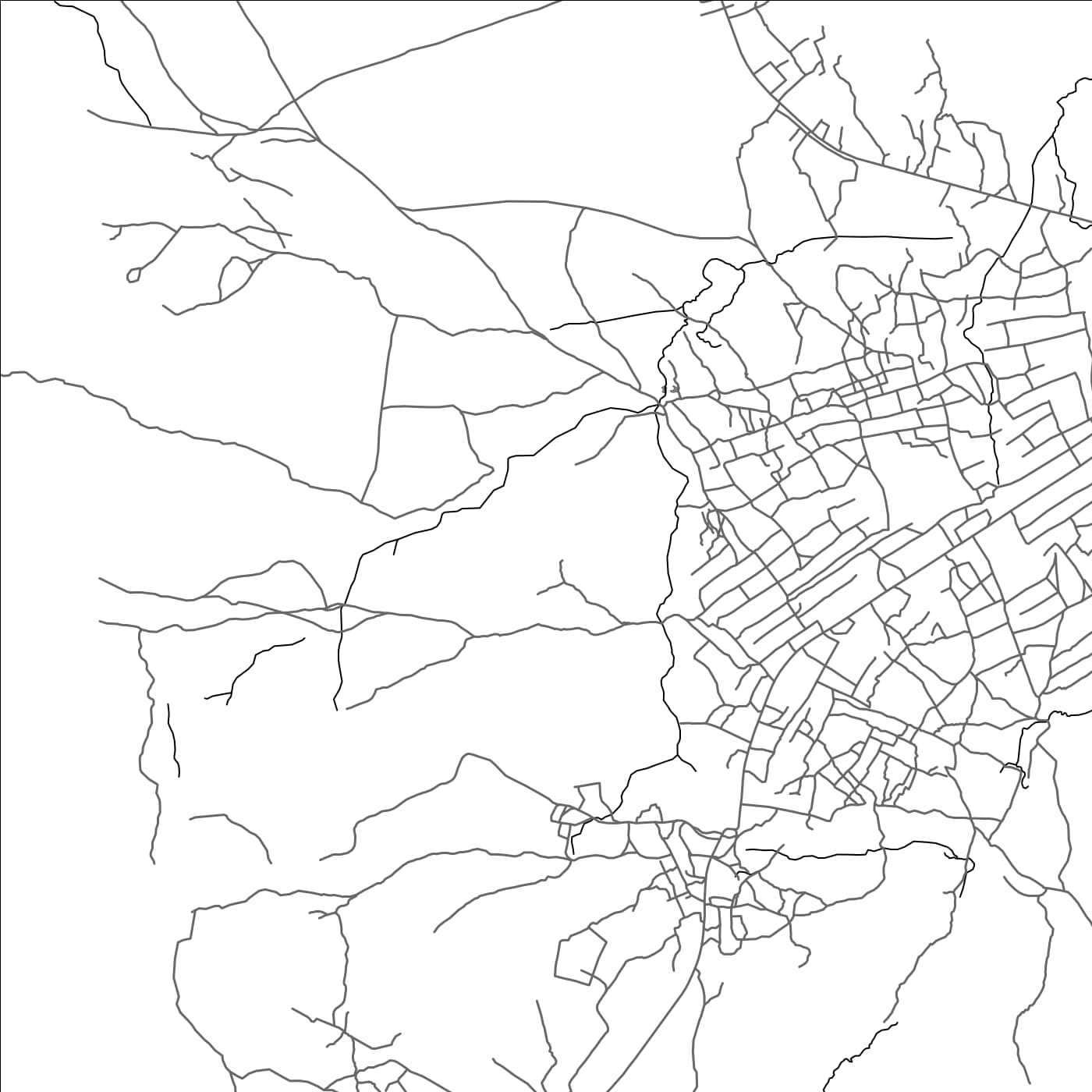 ROAD MAP OF MACOMIA, MOZAMBIQUE BY MAPBAKES