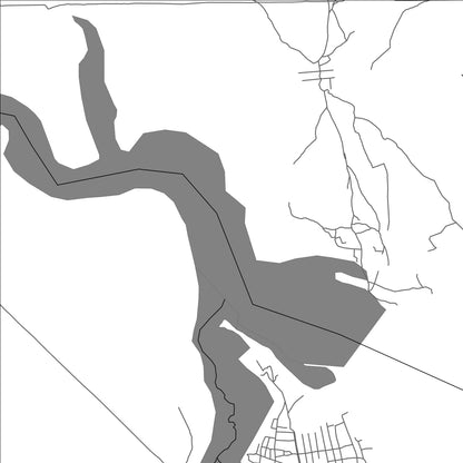 ROAD MAP OF MOCIMBOA, MOZAMBIQUE BY MAPBAKES