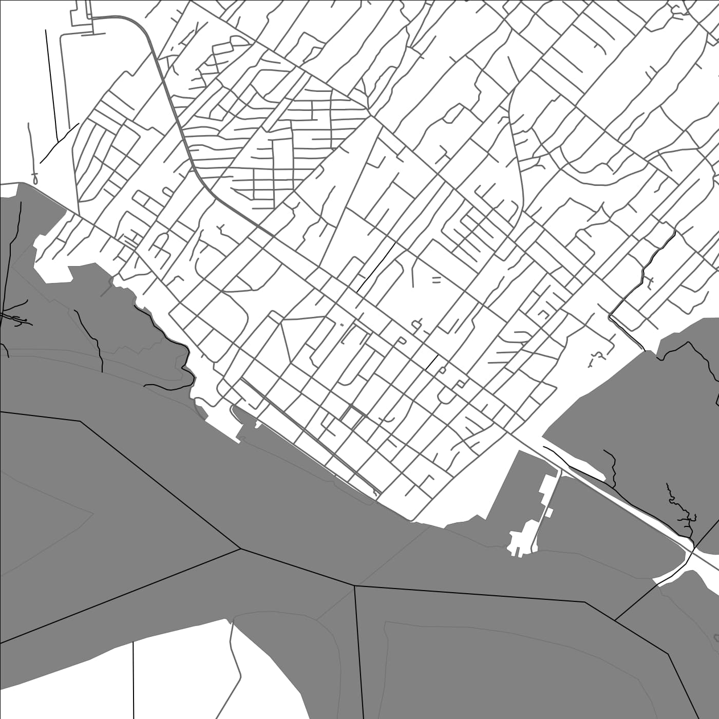 ROAD MAP OF QUELIMANE, MOZAMBIQUE BY MAPBAKES